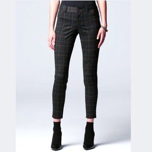 Simply Vera Vera Wang Women's Purple Plaid Skinny Ponte Dress Pants Size Small